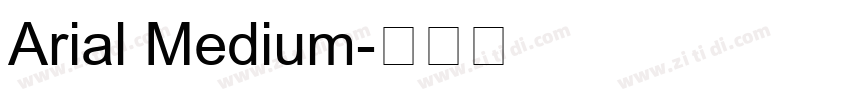 Arial Medium字体转换